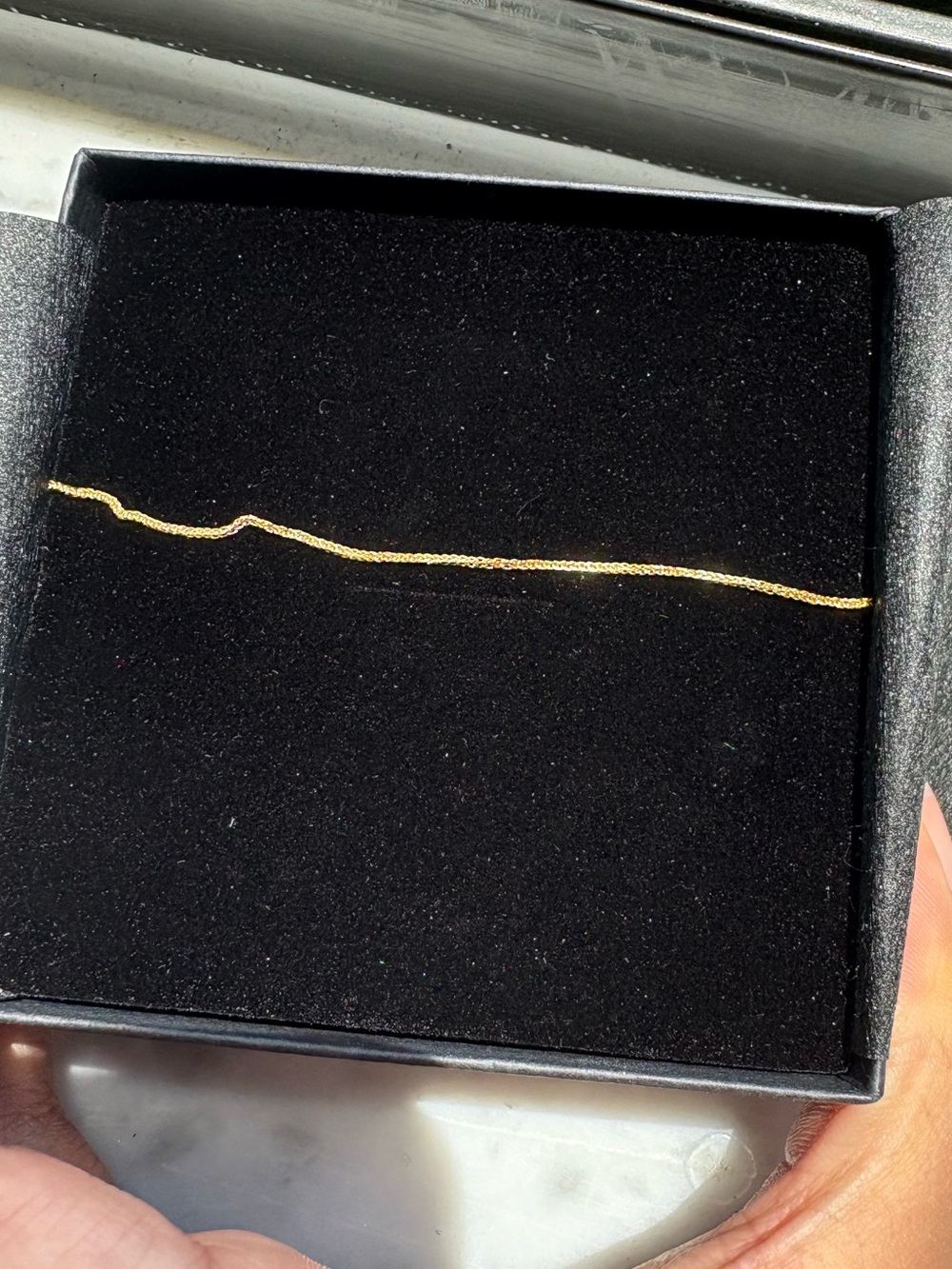 Delicate Solid 14K Gold Chain Bracelet for Women